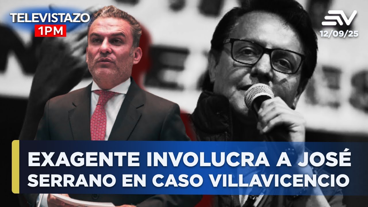 José Serrano vinculado a espionaje y crimen organizado | Televistazo 1PM #ENVIVO🔴NOTICIAS ECUADOR