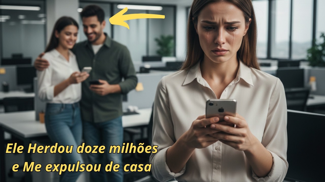 Meu marido me ligou no trabalho, disse que herdou 12 Milhões de reais e me expulsou de casa na hora.