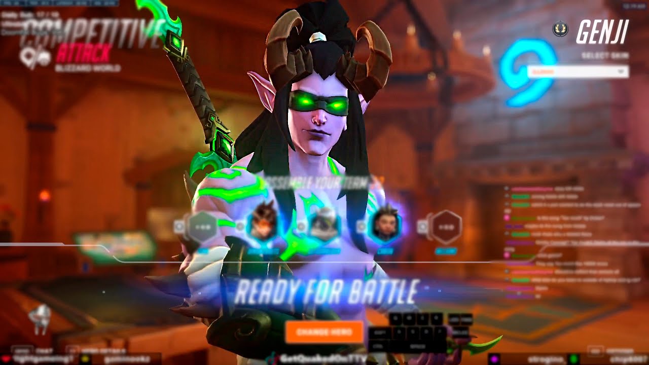 GETQUAKEDON PLAYS AS GENJI - OVERWATCH 2 SEASON 11 TOP 500