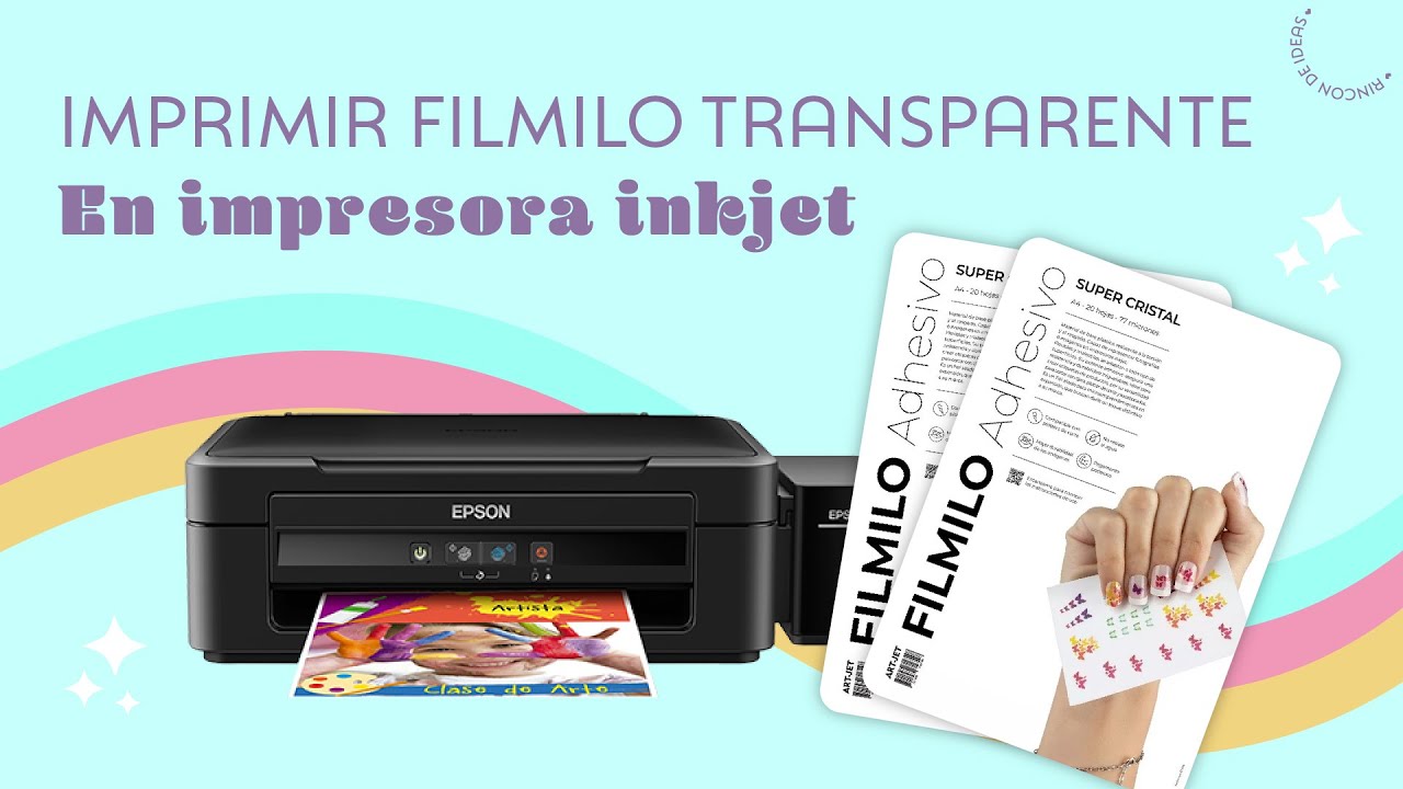 ¿Cómo IMPRIMIR  papel AUTOADHESICO TRANSPARENTE  en impresoras INKJET?