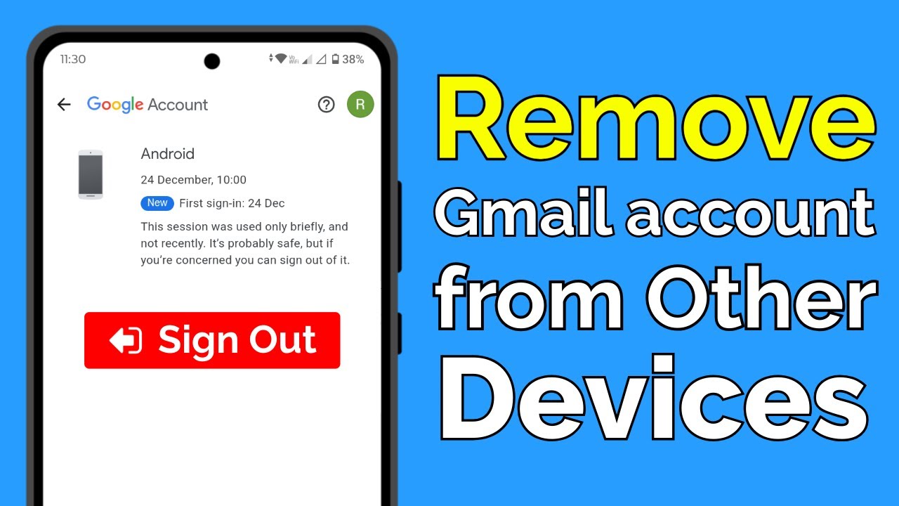 Как удалить учетную запись Gmail с других устройств (быстрый метод)