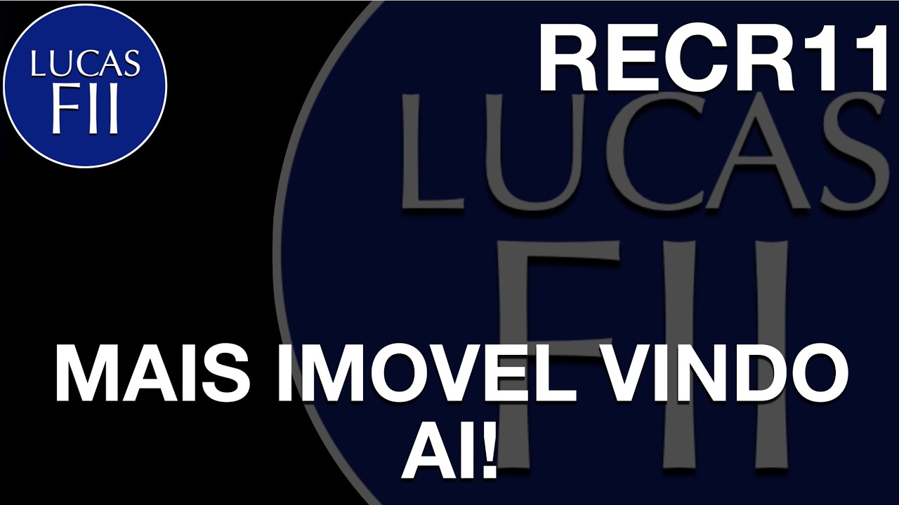 #RECR11 - MAIS IMOVEL VINDO POR AI!