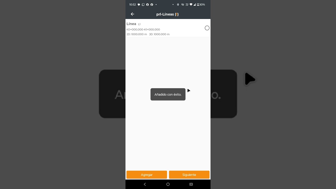 CHCNav Landstar 8. Replanteo de linea determinando segmentos de avance