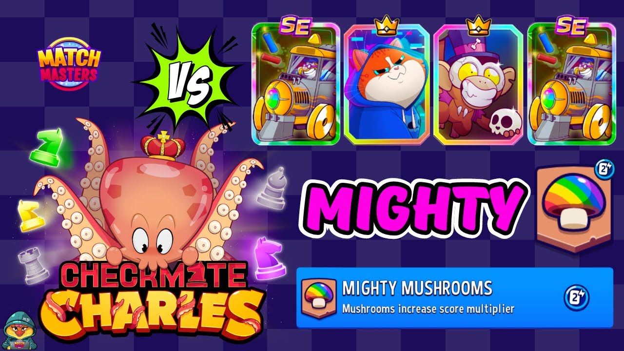 DIAMOND CHECKMATE CHARLES BREAK PREMIUM BOOSTERS | Match Masters Mighty Mushrooms + Super Sprint