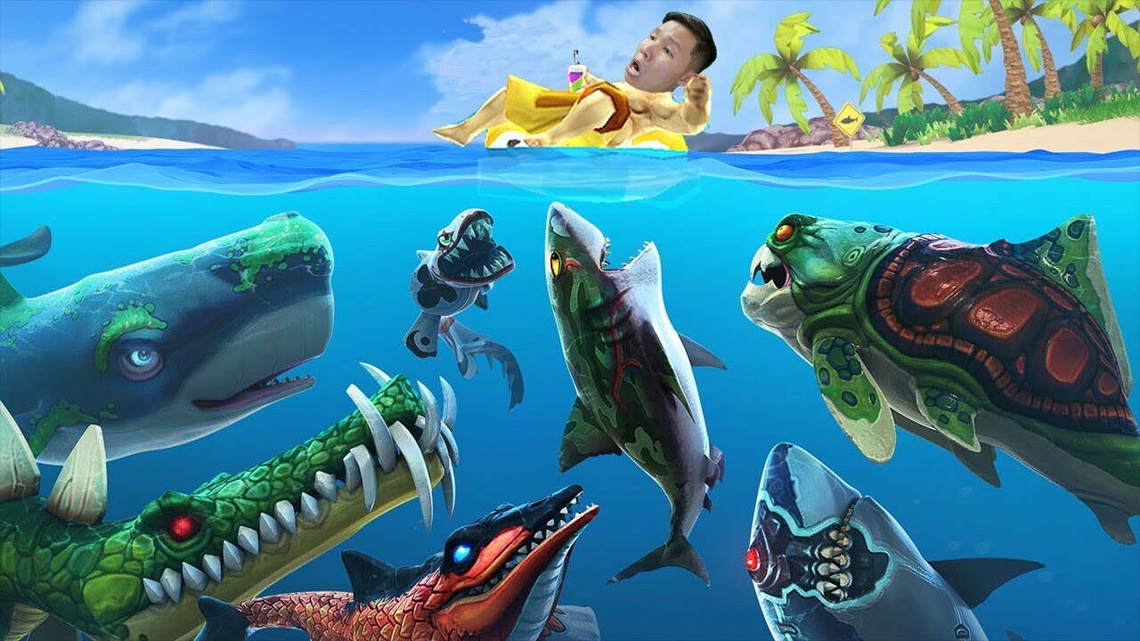SLENDERMAN LẦN ĐẦU CHƠI HUNGRY SHARK WORLD
