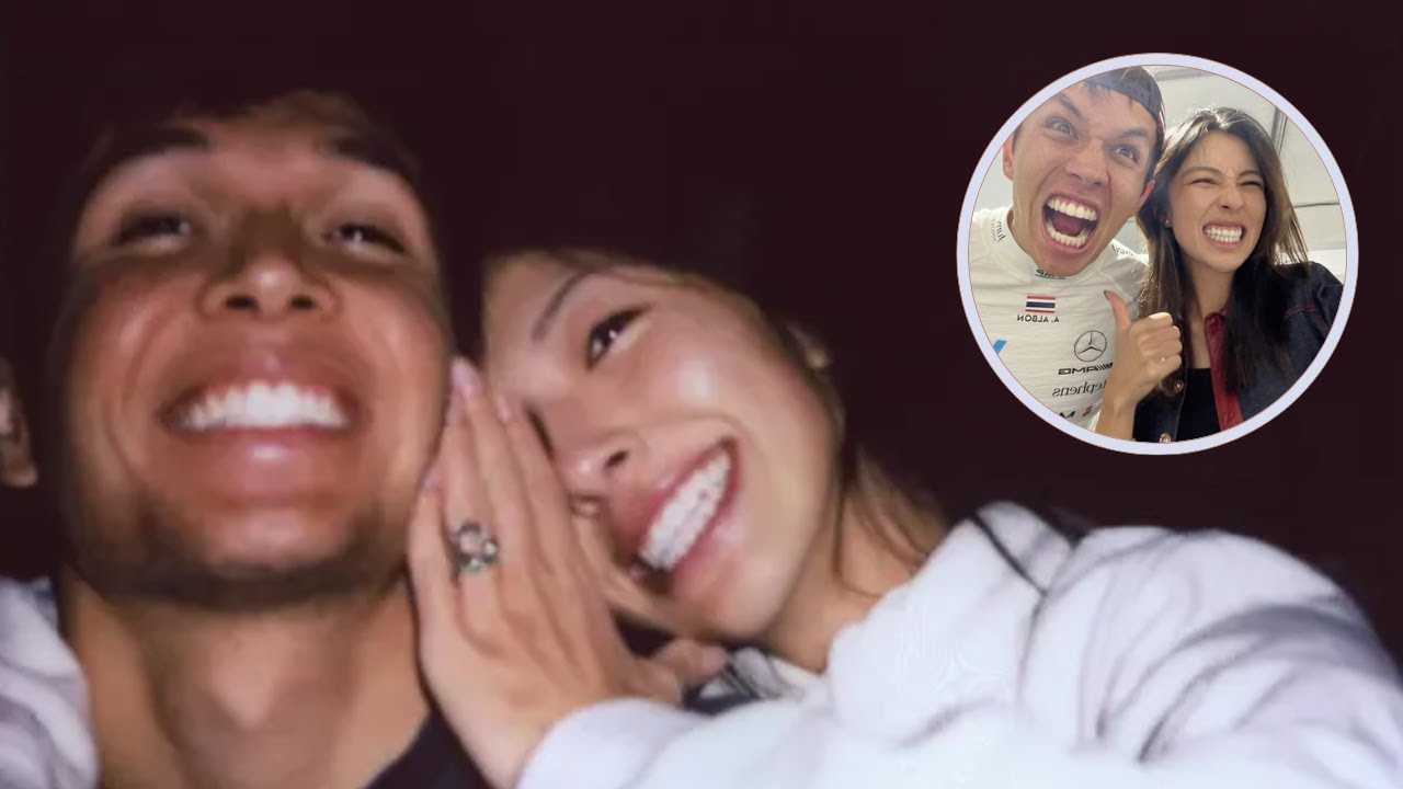 Alex Albon and Lily Muni He , We're Engaged