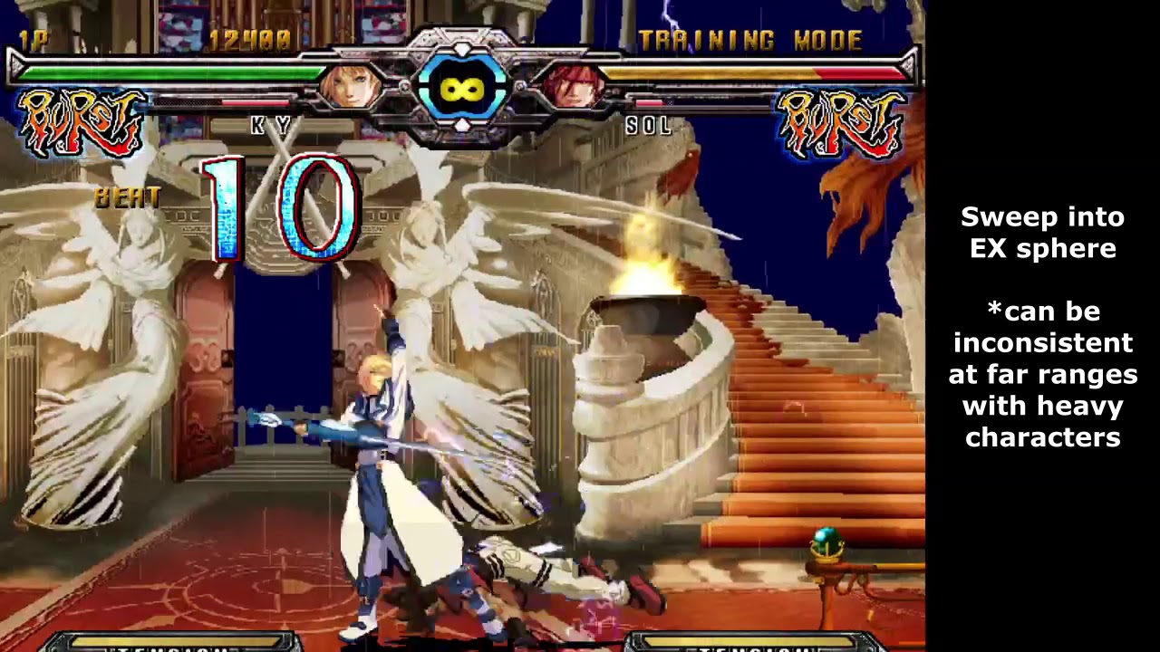 GGXXAC+R Ky Kiske Combo Route Guide