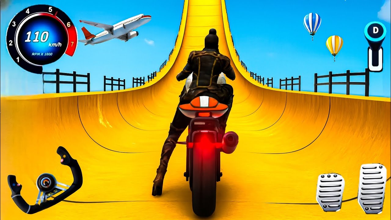 High Speed Mega Ramp Moto Bike Racing | No Brakes, Only Thrill! Android Gameplay (Part_2)