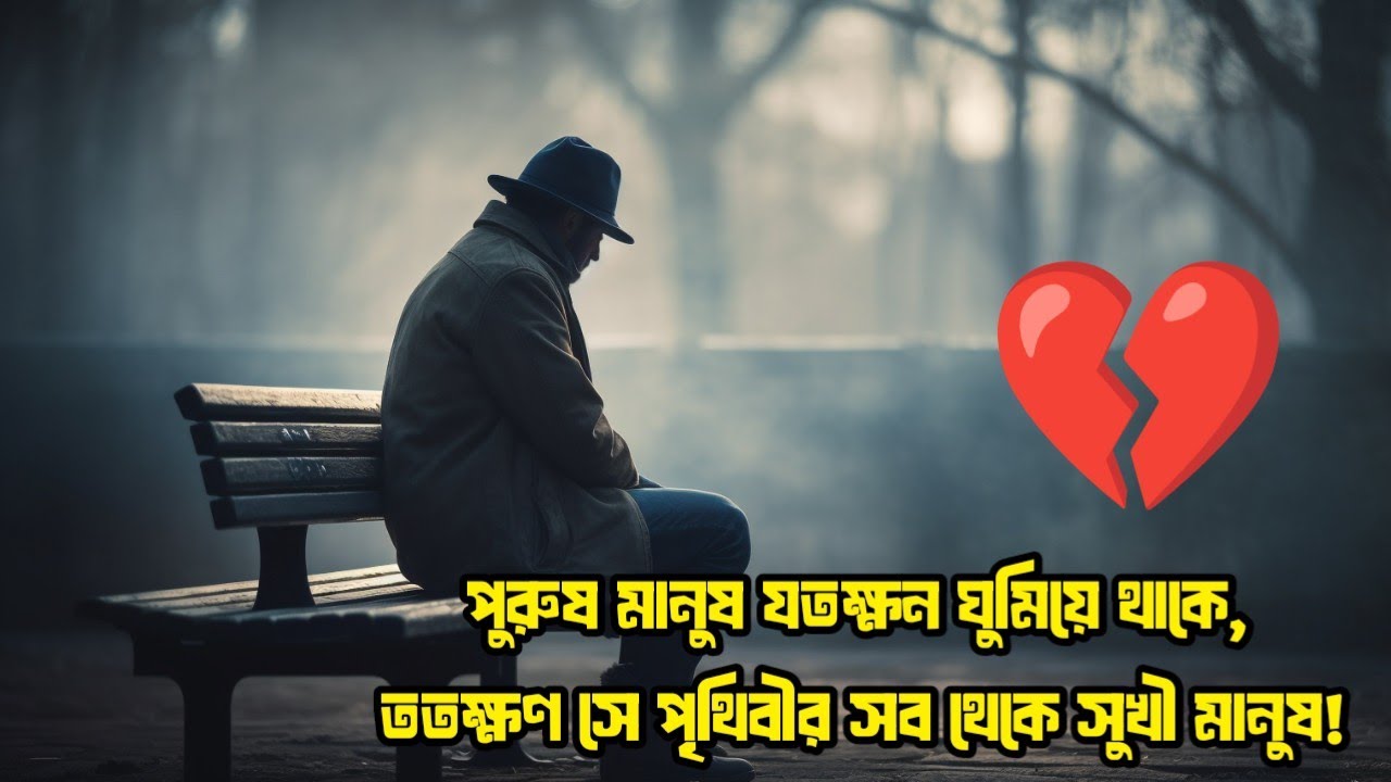 একজন পুরুষ যতক্ষণ ঘুমাও থাকে ততক্ষণ সে পৃথিবীর সব থেকে সুখী মানুষ ❤️‍🩹