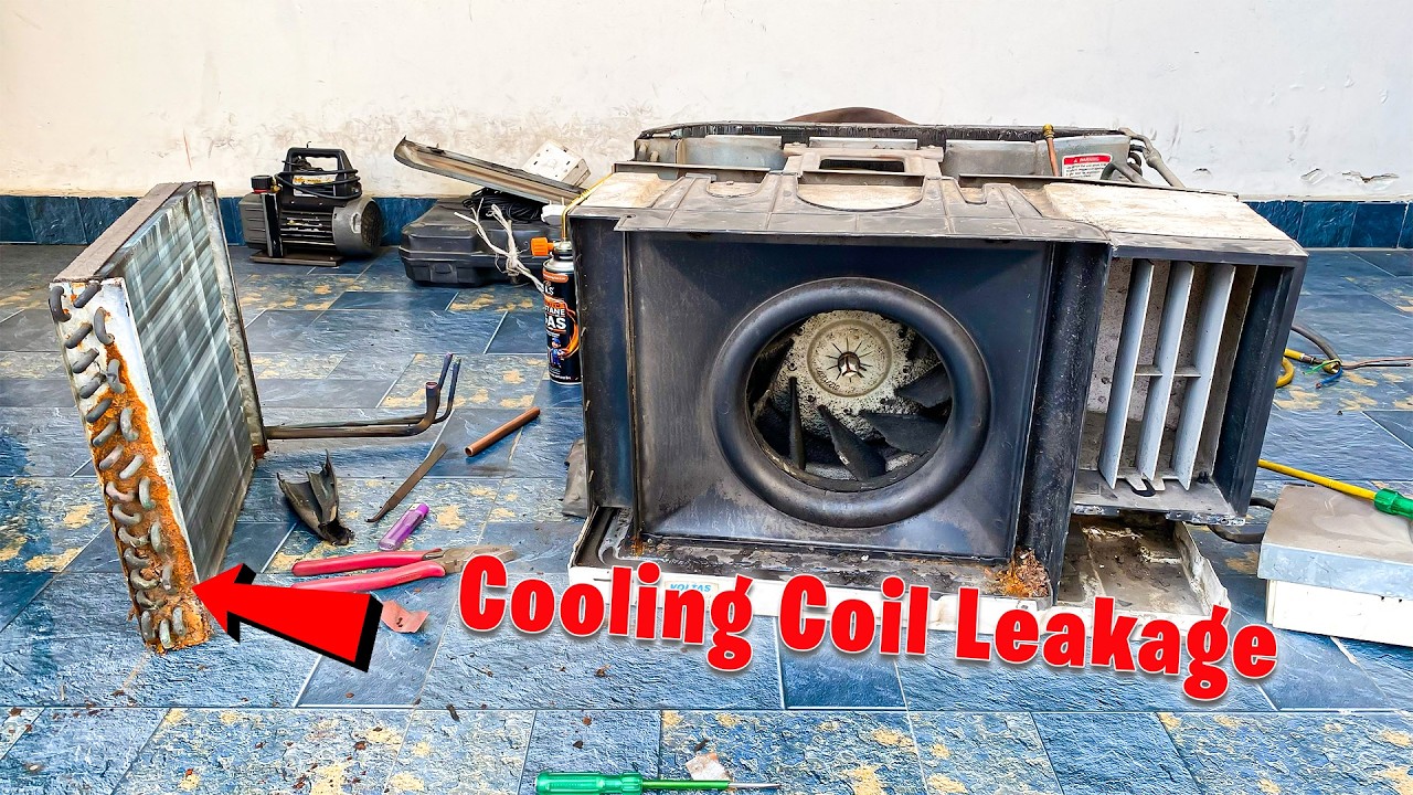windows AC coling coil leakage