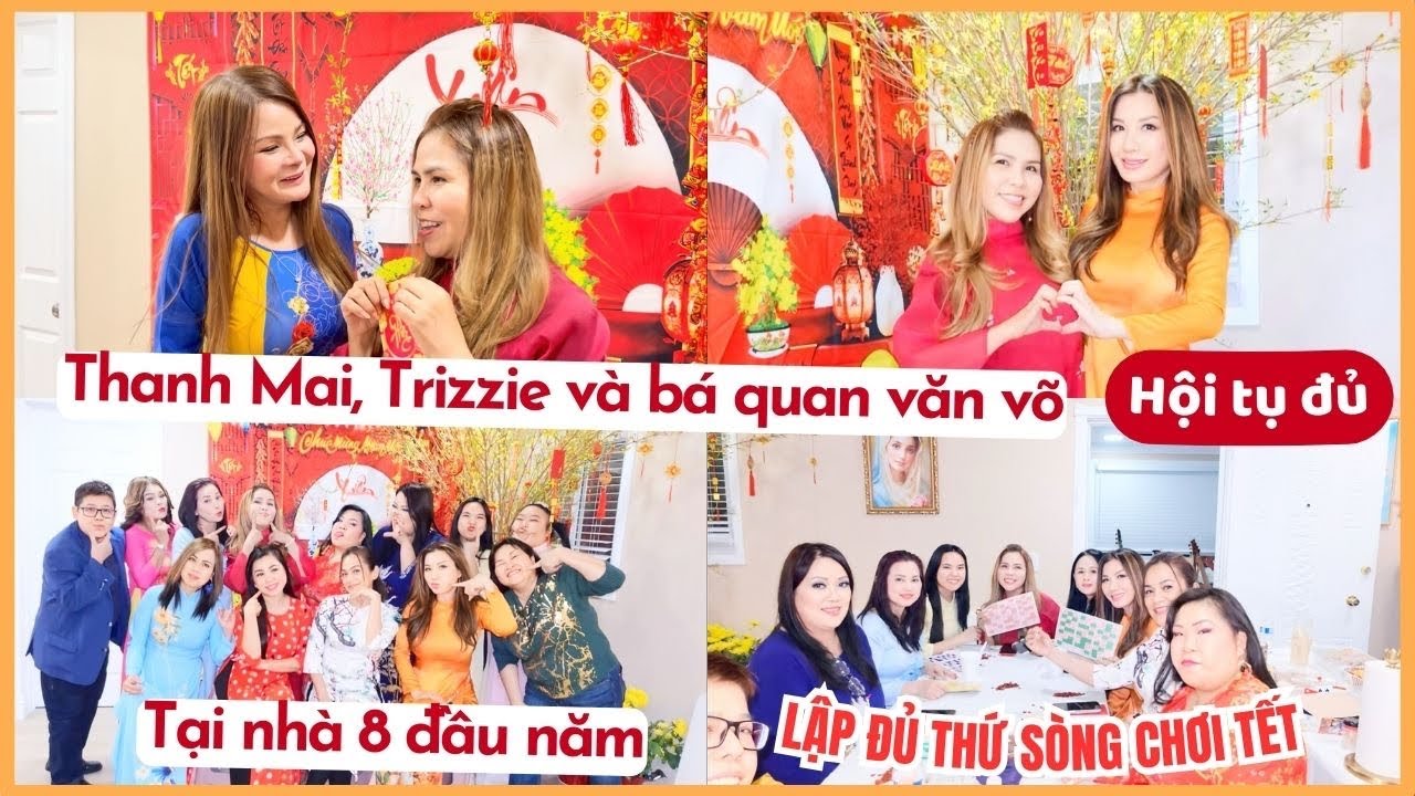 Thanh Mai, Trizzie và bá quan văn võ hội tụ đầu năm nhà bà 8 - Lập từ sòng này qua sòng khác