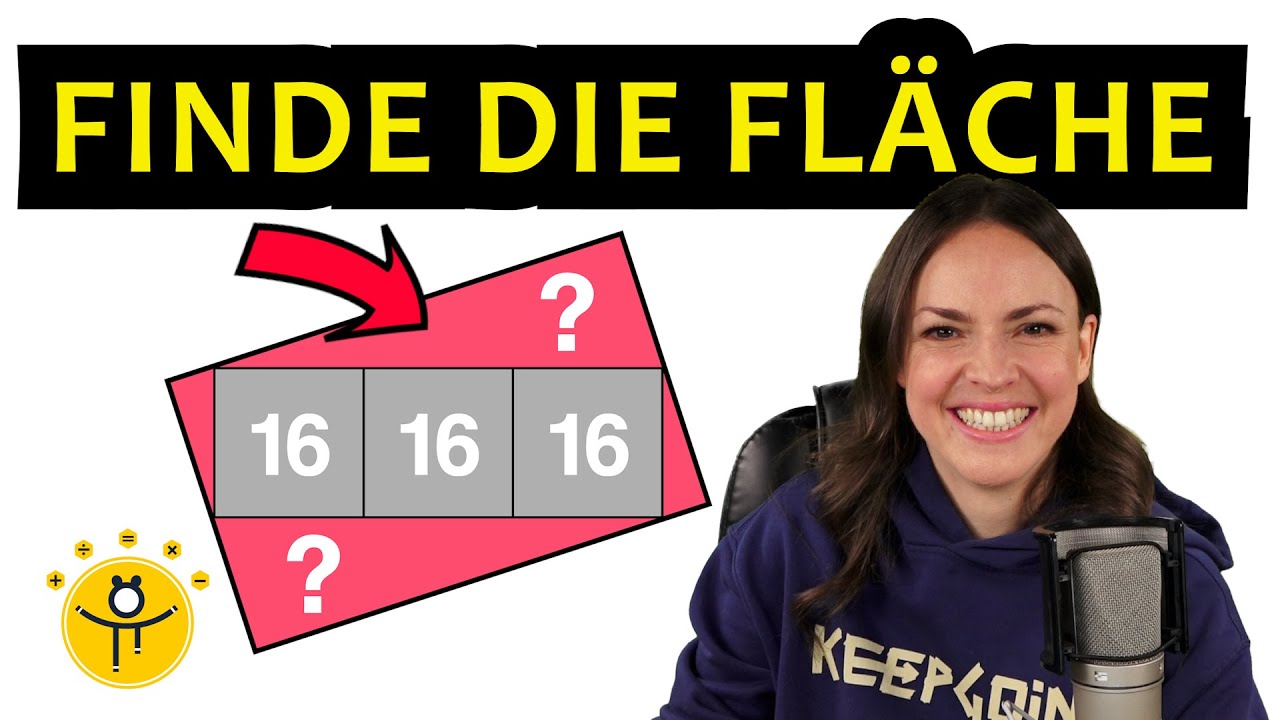 3 Quadrate im Rechteck – Wie groß ist die Fläche?