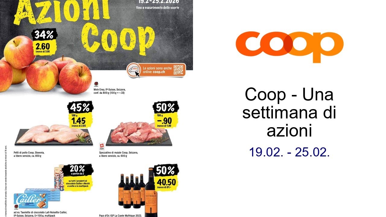 Coop - Una settimana di azioni 19.02. - 25.02.