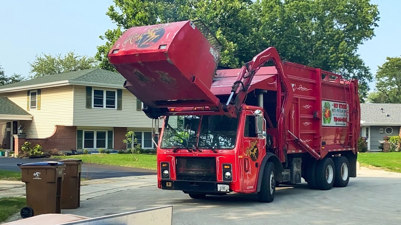 Roy Strom 831 & 767: Mack EZ Pack and McNeilus Garbage Trucks