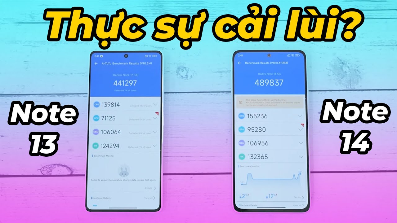 So sánh Redmi Note 14 Vs Redmi Note 13: Có thực sự Redmi đang cải lùi?