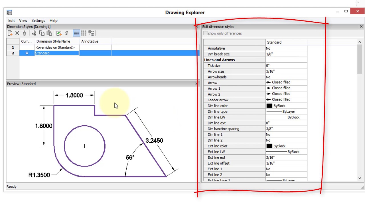 Dimension Settings - BricsCAD