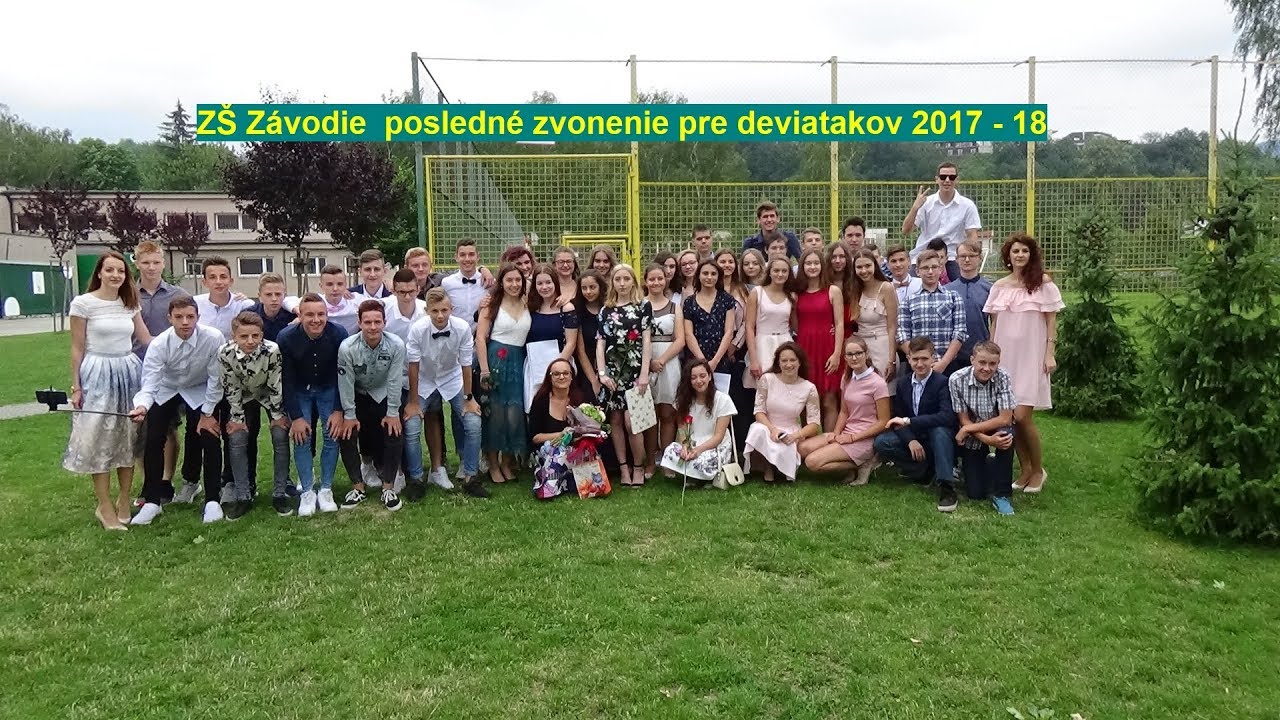 ZŠ Závodie Žilina - Posledné zvonenie pre deviatakov našej školy  jún 2018