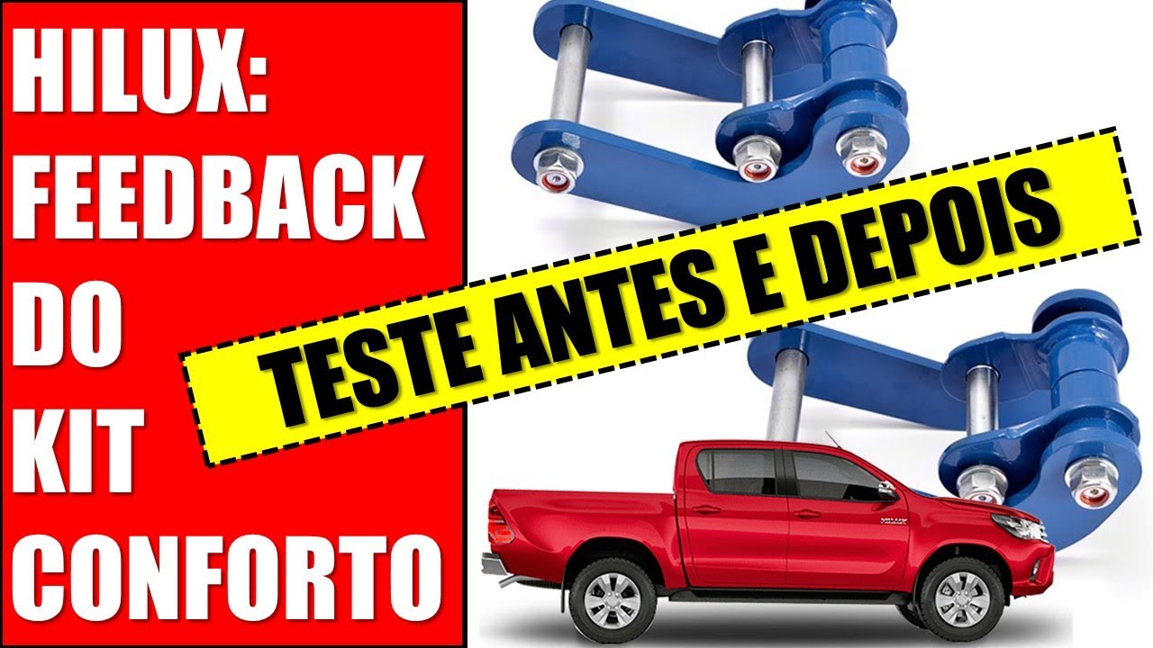 EP. 260 // Toyota HILUX KIT CONFORTO: Teste Antes E Depois.  Feedback após instalação!  FICOU MACIA?