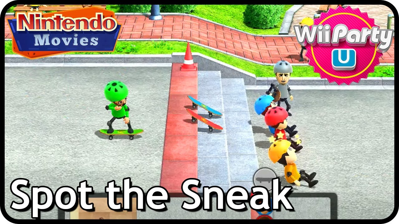 Wii Party U - Spot the Sneak Men Only (4 Player, Maurits vs Rik vs Bryan vs Leon)