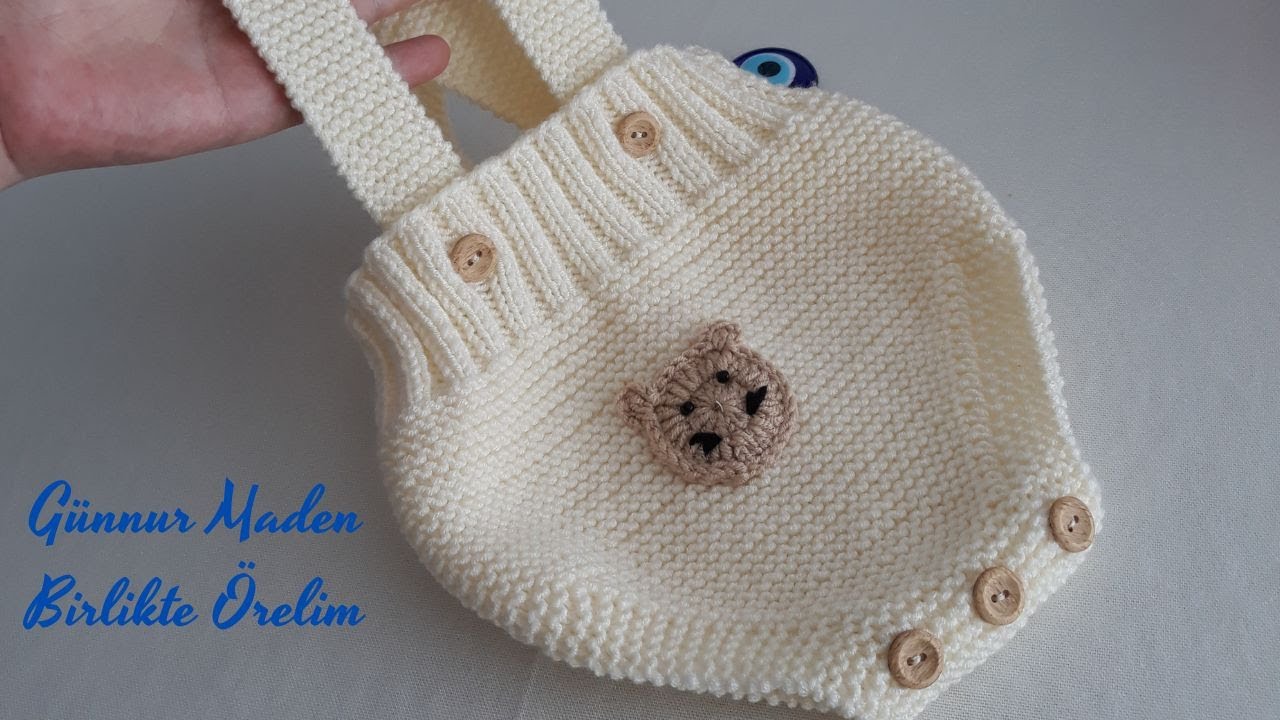 Yenidoğan Tulum/ Şort Yapımı 0/3 ay arası      #knitting #yenidoğan #bebekörgüleri #madenin_elişleri