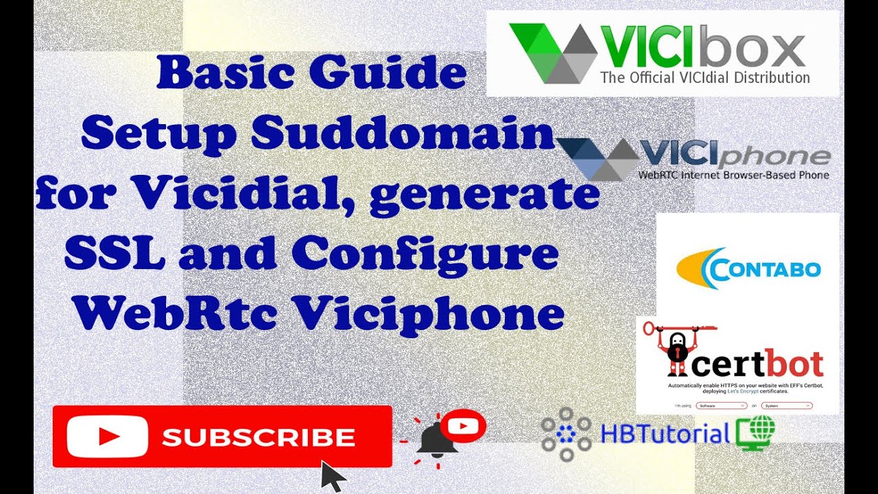 Complete Guide Vicidial Vicibox 11 Add FQDN, WebRtc, Viciphone and WebPhone Configuration and Setup
