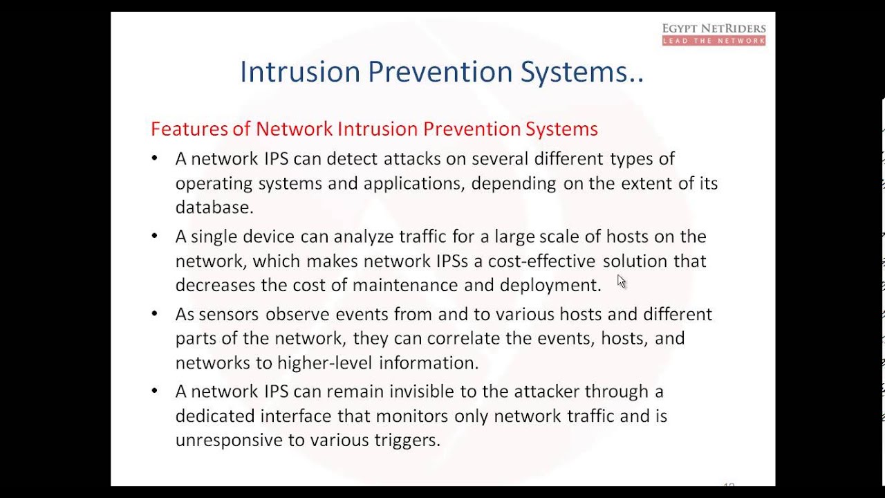 CCNPS | IPS | 01- Intrusion Prevention and Intrusion Detection Systems (Eng.Ahmed Sultan)