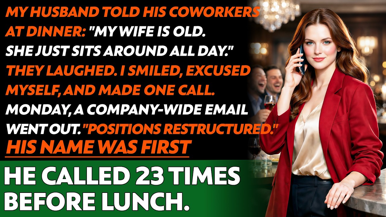 My Husband Called Me Old in Front of His Coworkers — Not Knowing I Own Their Company