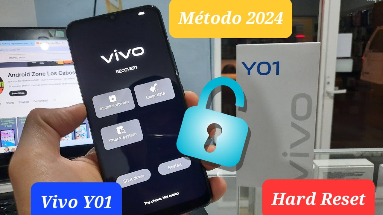 Como formatear un Vivo Y01 para desbloquear - Hard Reset / 2024