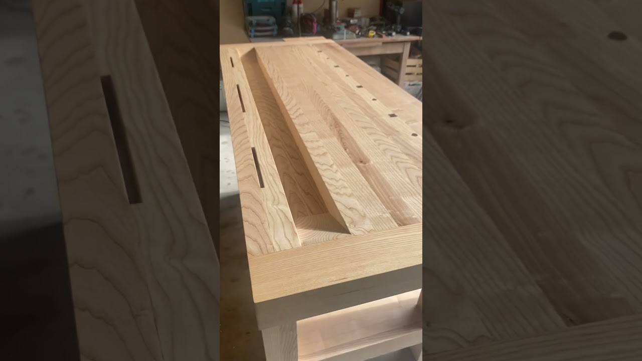 Cr&eacute;ation d&rsquo;un &eacute;tabli#woodworking#creative #menuiserie