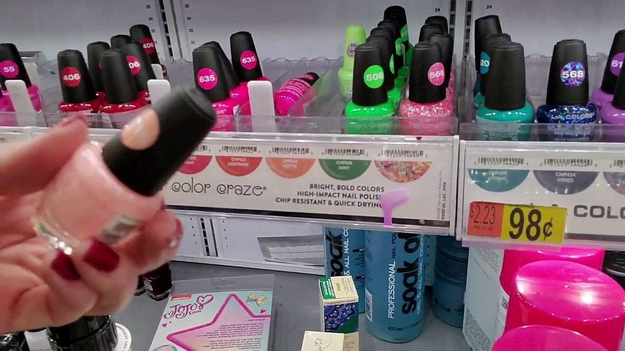 Walmart Nail Lacquer Organization 12-1-2019