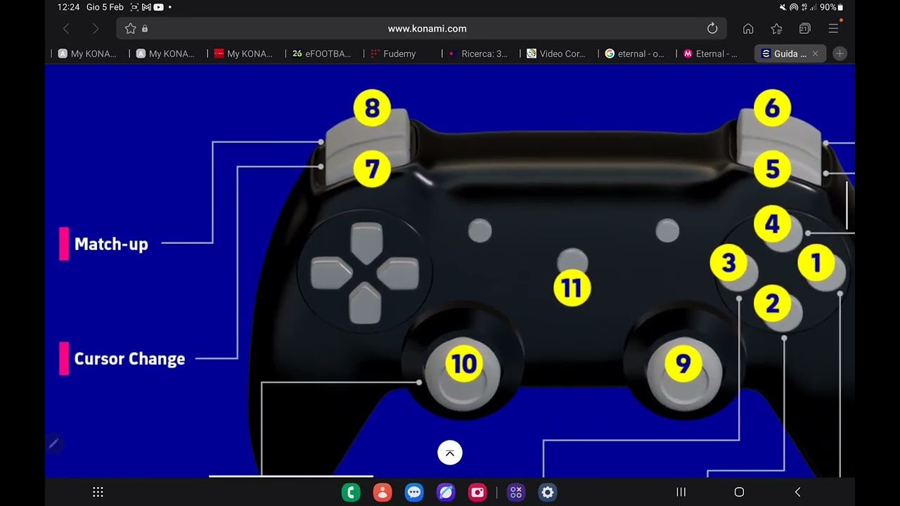 EFOOTBALL MOBILE26 : TUTORIAL CONTROLLER NATIVO... 👍... READY TO GO 💪💪💪