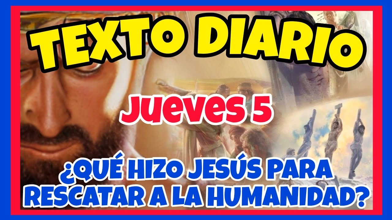 🟢𝐓𝐄𝐗𝐓𝐎 𝐃𝐈𝐀𝐑𝐈𝐎 𝐃𝐄 𝐇𝐎𝐘 𝐉𝐖 ✅️ &iquest;QU&Eacute; HIZO JES&Uacute;S PARA RESCATAR A LA HUMANIDAD? - Jueves 5 de marzo de 2026