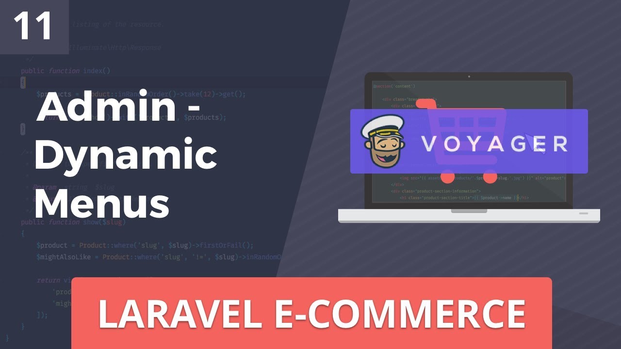Laravel E-Commerce - Admin - Dynamic Menus - Part 11
