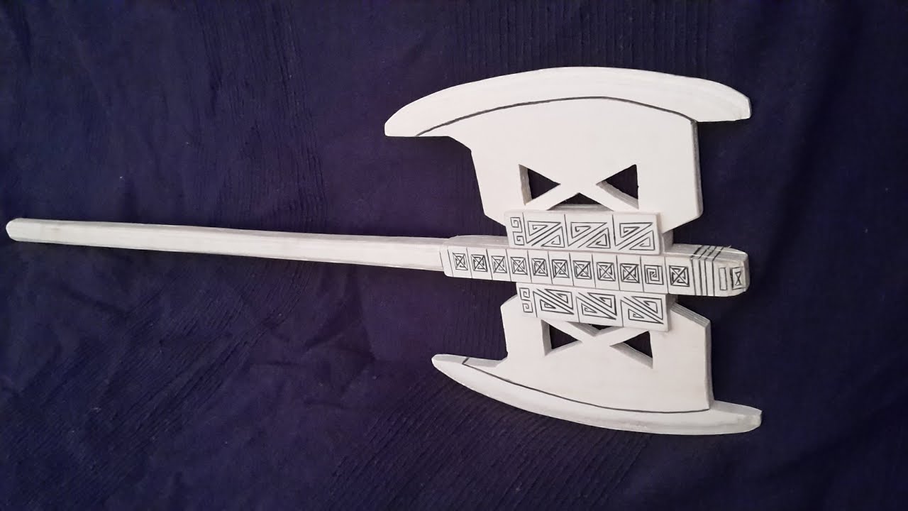 How to make Gimlis Battle-Axe out of wood! - Free templates