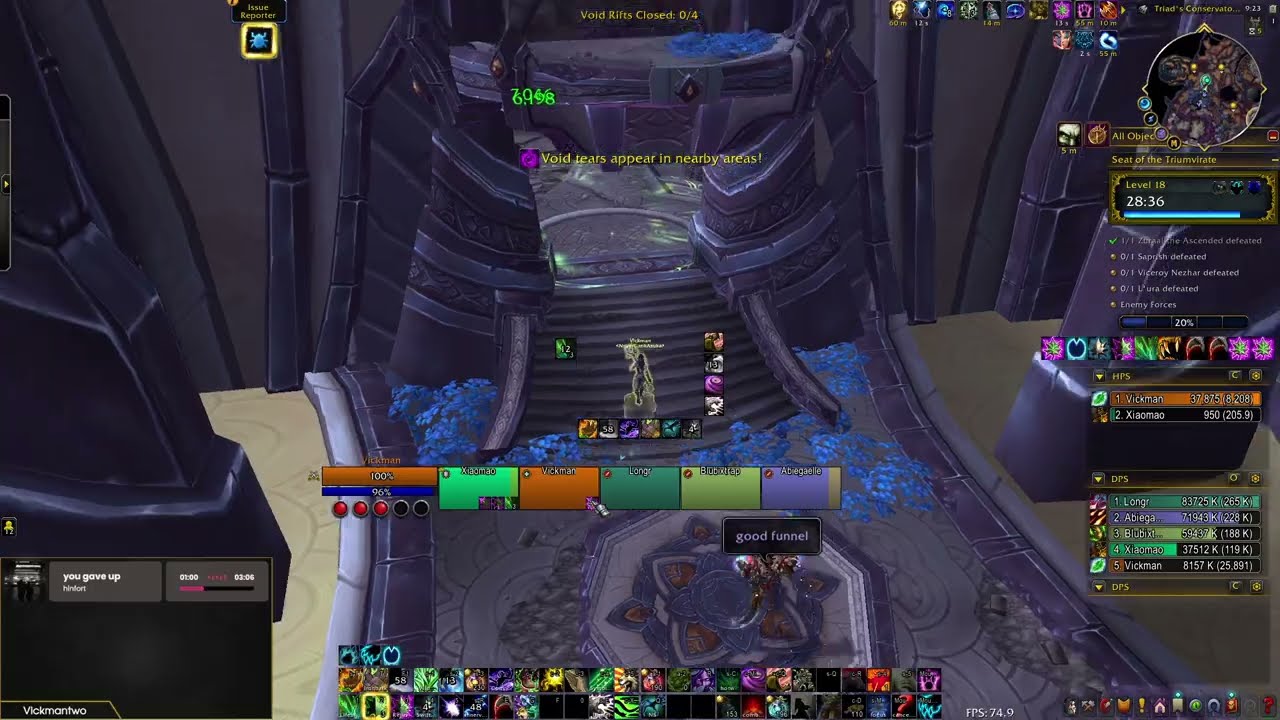 Midnight Beta 18 Seat of Triumvirate (289 ilvl) l Resto Druid (12.0.1)