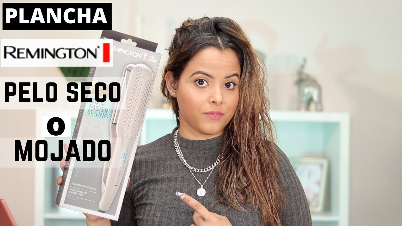¿Funciona la plancha Remington en pelo mojado?