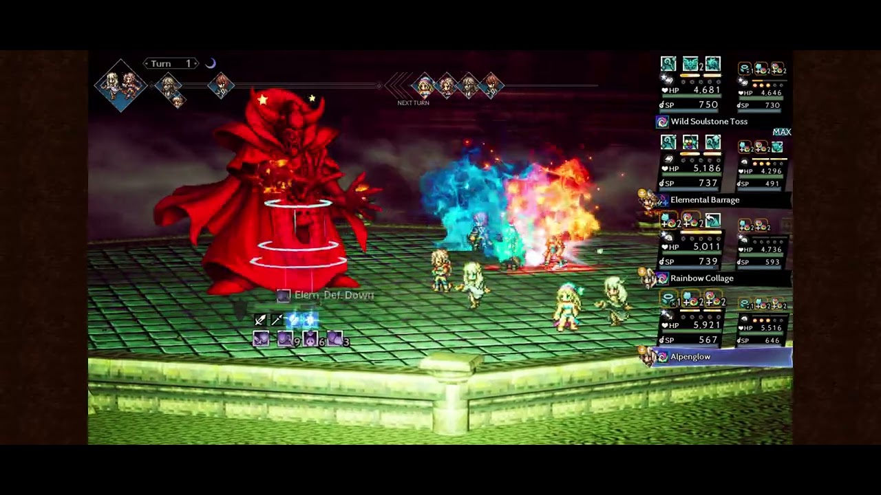 Octopath COTC Zoma EX3 in 1 turn