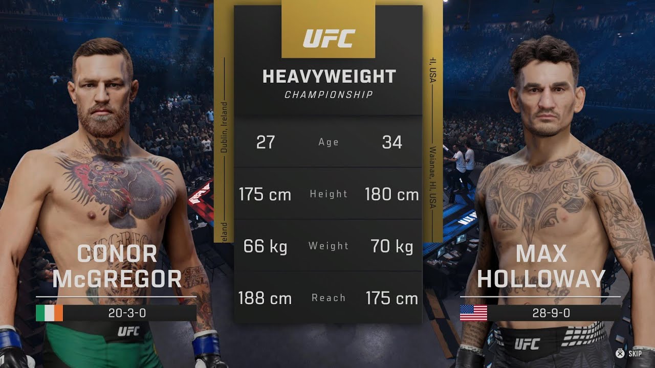 EA Sports UFC 6 &mdash; Конор Макгрегор против Макса Холлоуэя | ПОЛНЫЙ БОЙ (PS5 PRO 4K HDR)