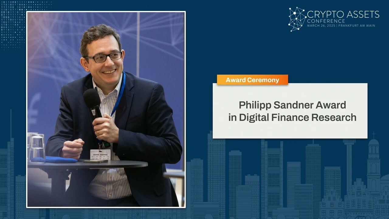 CAC25A - Philipp Sandner Award in Digital Finance Research (Award Ceremony)