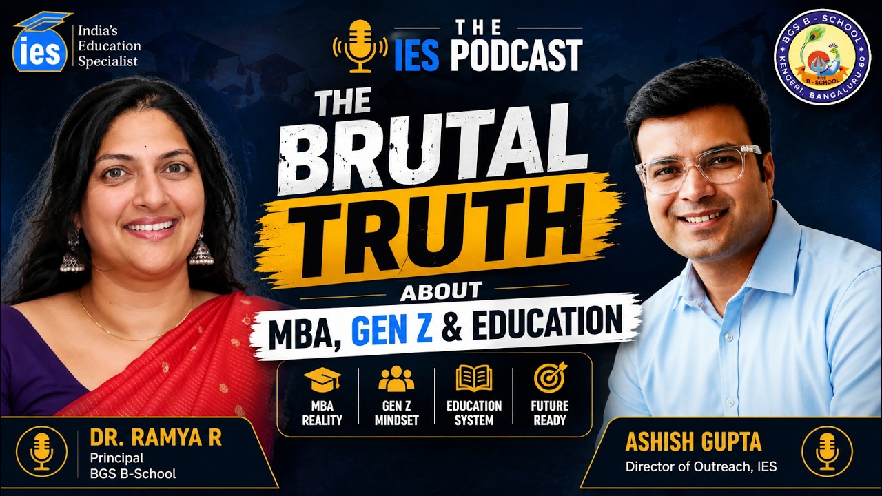 The Brutal Truth About MBA, Gen Z & Education | Dr. Ramya Principal BGS B-School | The IES Podcast