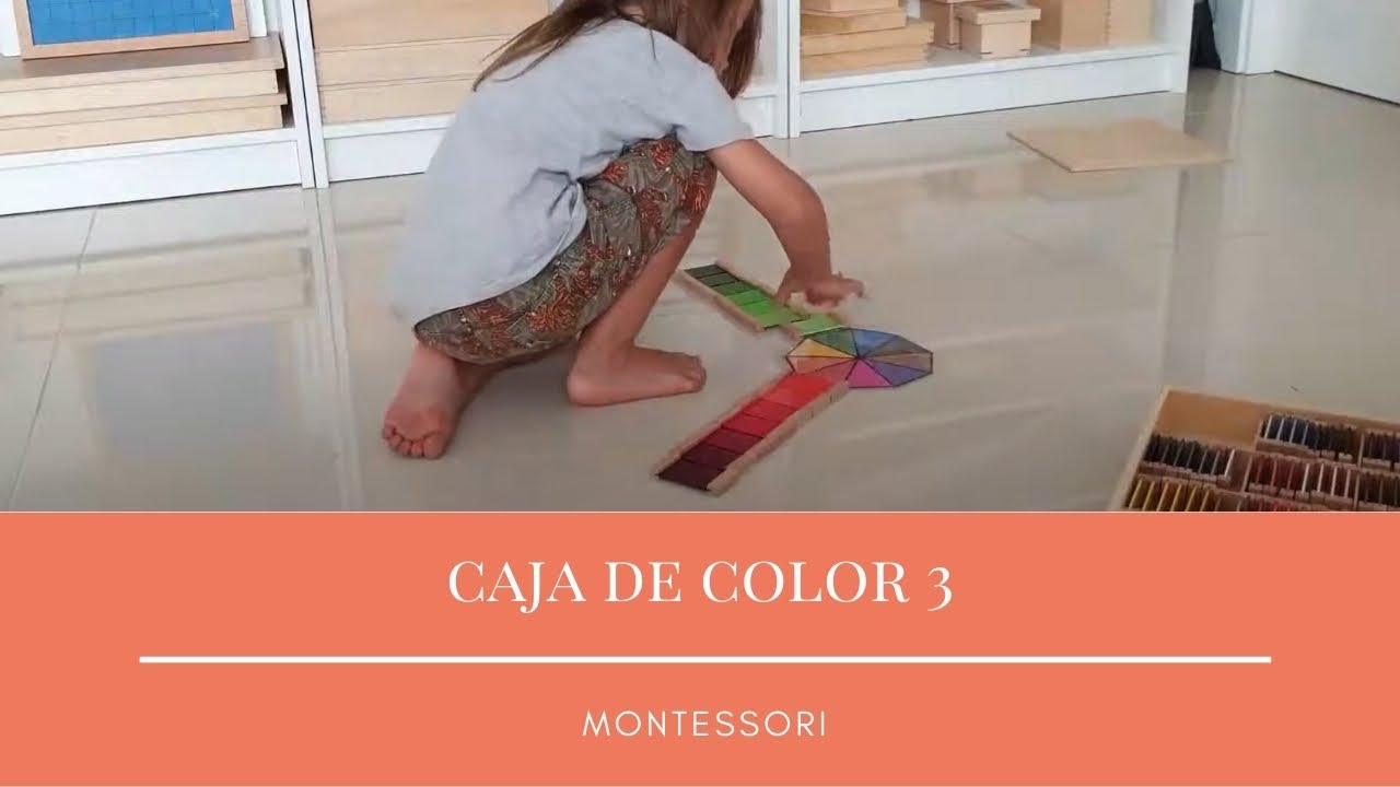 Caja de color 3 Montessori. Rato de trabajo en casa.