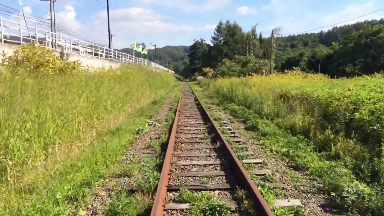 三笠鉄道村 三笠トロッコ鉄道 前面展望