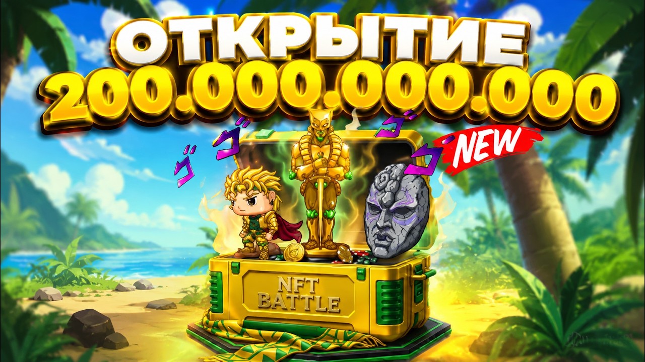 ОТКРЫЛ 500 КЕЙСОВ Dio НА 200 МИЛЛИАРДОВ ЗВЕЗД В NFT BATTLE
