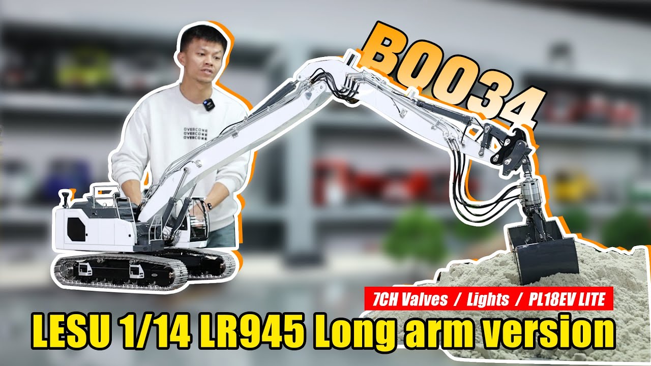 Обзор гидравлического экскаватора INSANE Long-Reach LESU 1/14 LR945 RTR