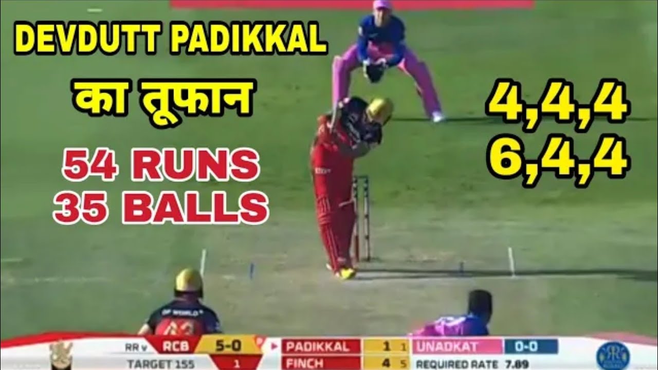 Devdutt Padikkal 54 Runs In 35 Balls Against RR Highlights||#RcbPlayerDevduttpadikkal