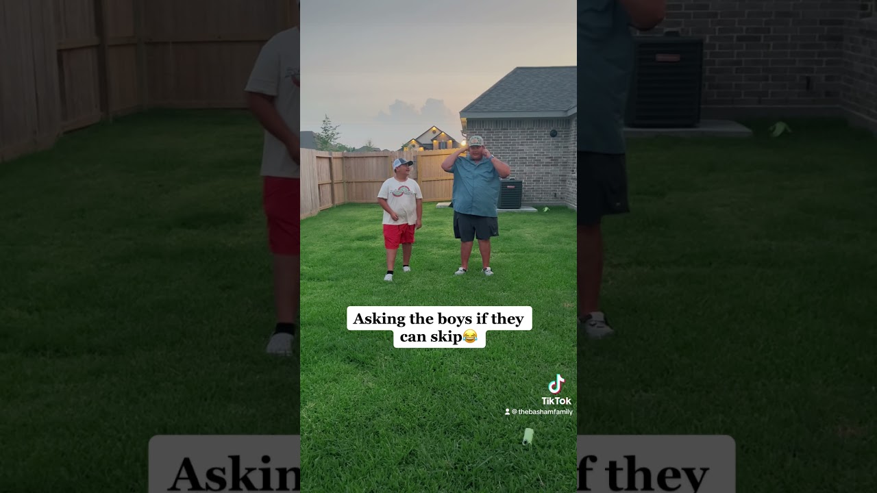 Doing the skipping challenge