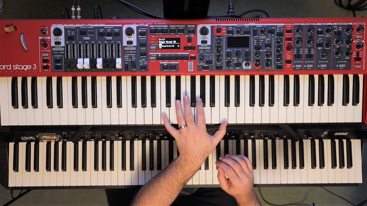 Korg SV-1 против Nord Stage 3 ~ Сравнение роялей