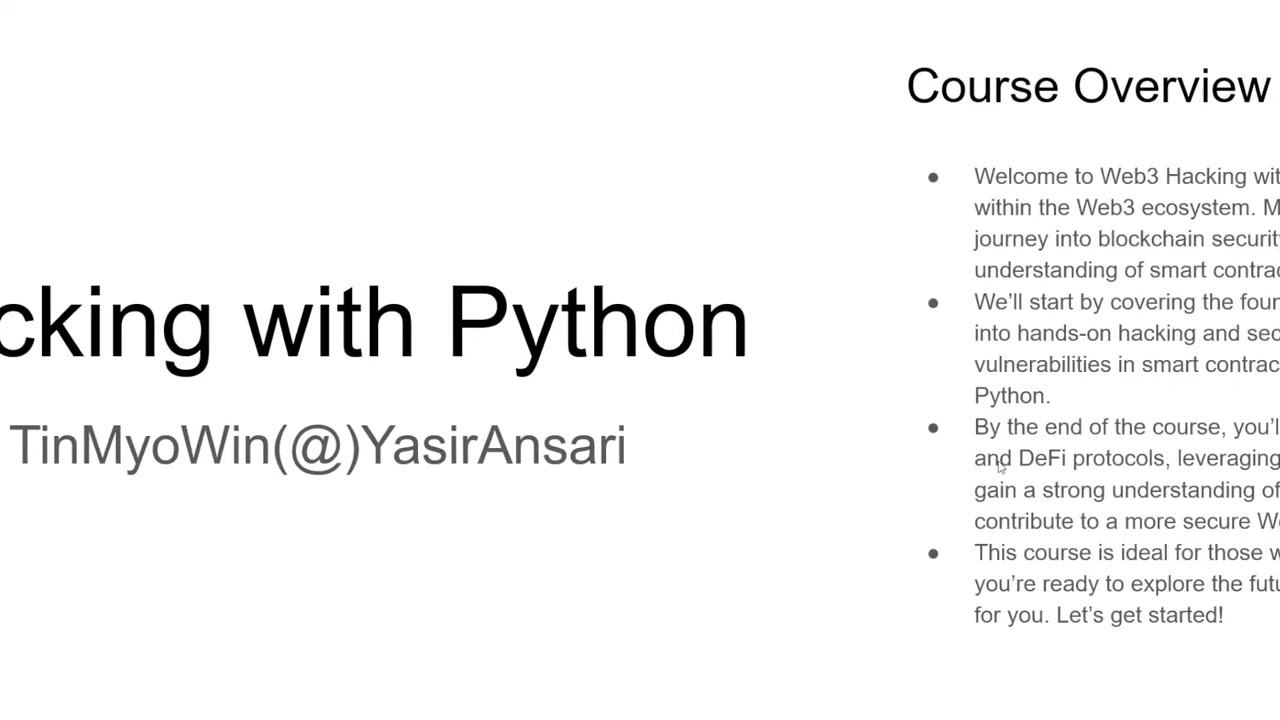 Introduction of Web3 Hacking with Python