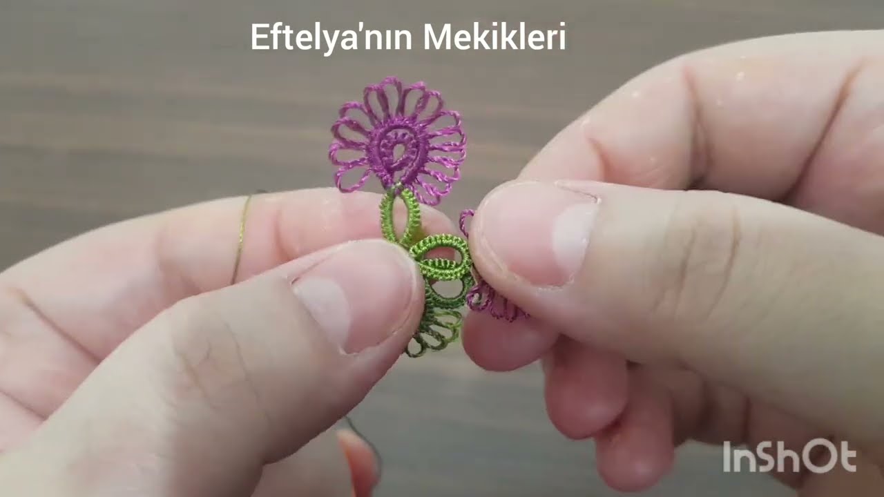 70.kaydırma mekik 2'li çiçek modeli