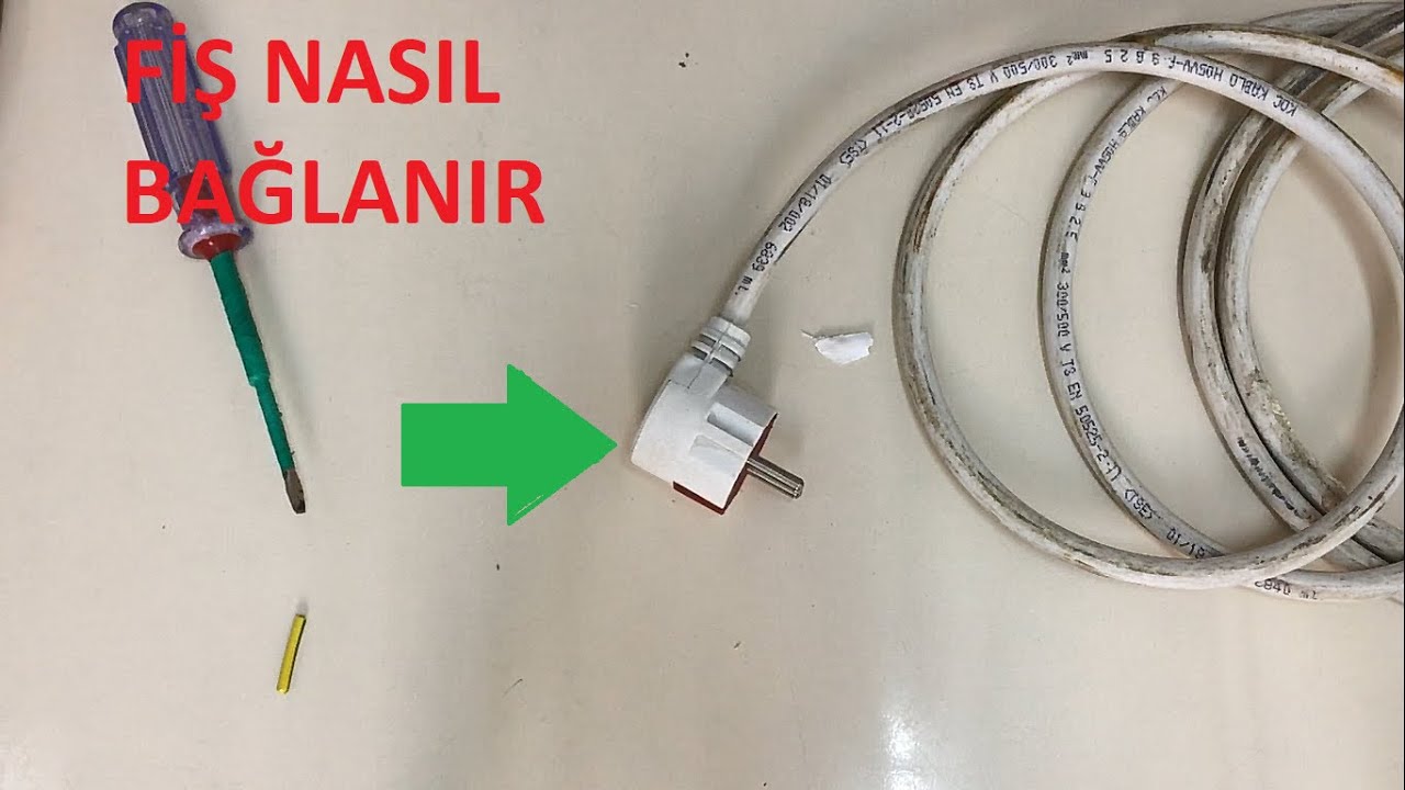 FİŞ NASIL BAĞLANIR/Fiş Nasıl Takılır (Topraklı FİŞ Nasıl Bağlanır)Topraklı Fişe Kablo Nasıl BAĞLANIR